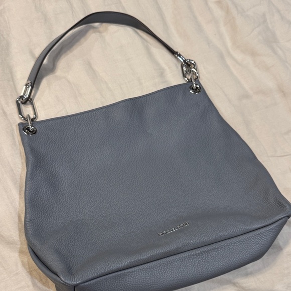 Michael Kors Handbags - Michael Kors Gray Leather Shoulder Bag